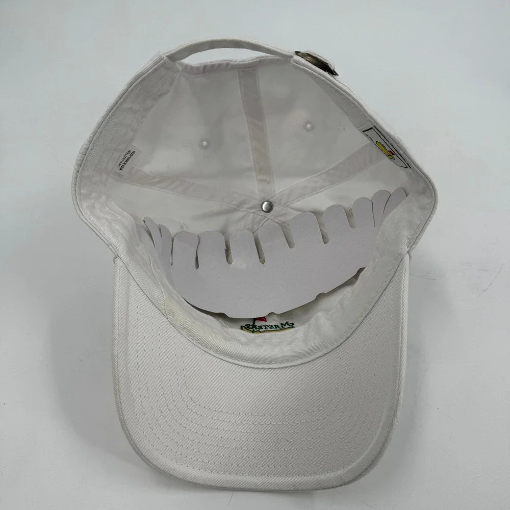 American Needle Masters Golf Hat Unisex Adjustable White‎ Embroidered Logo Cap